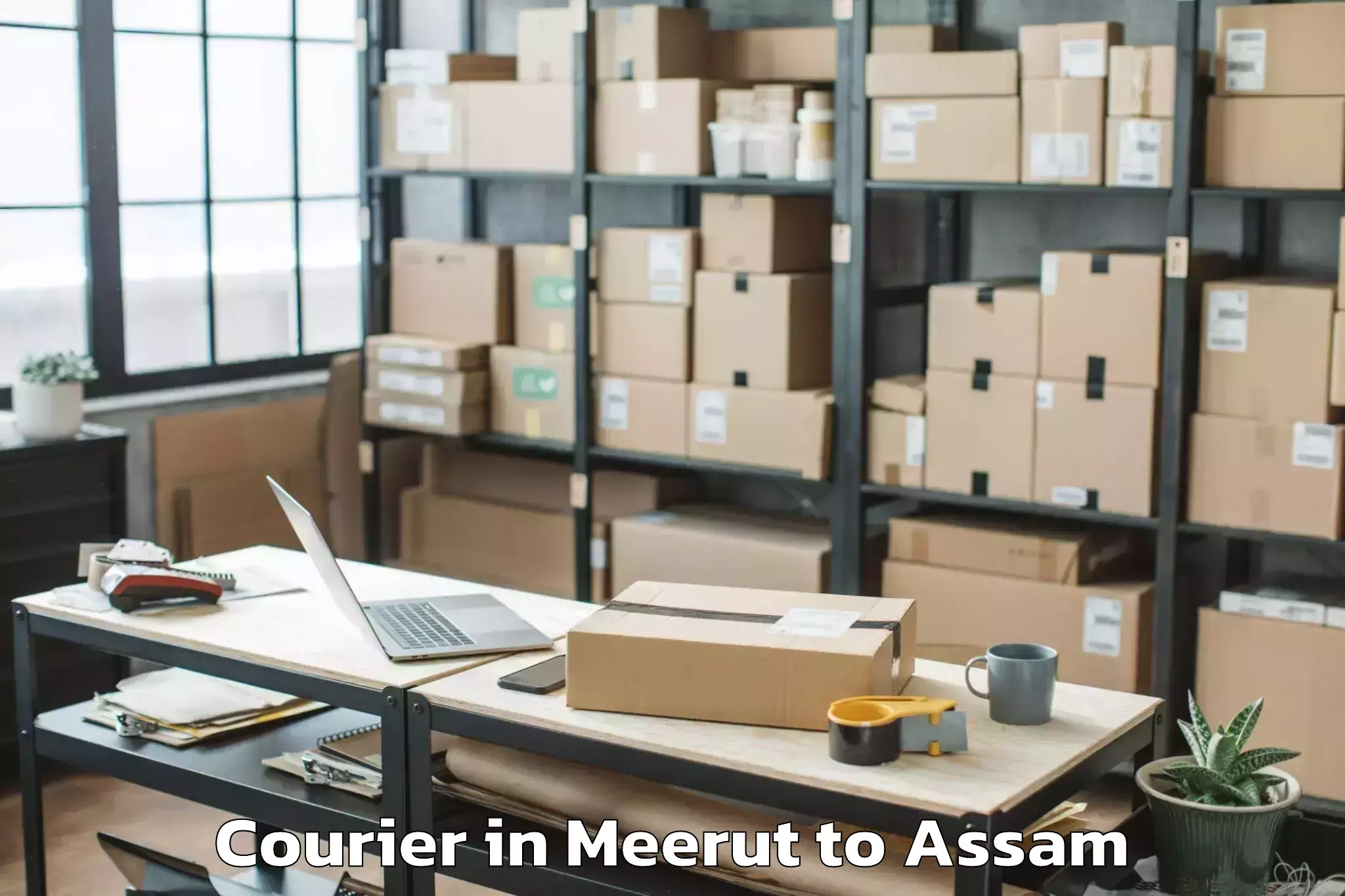 Affordable Meerut to Balijan Courier